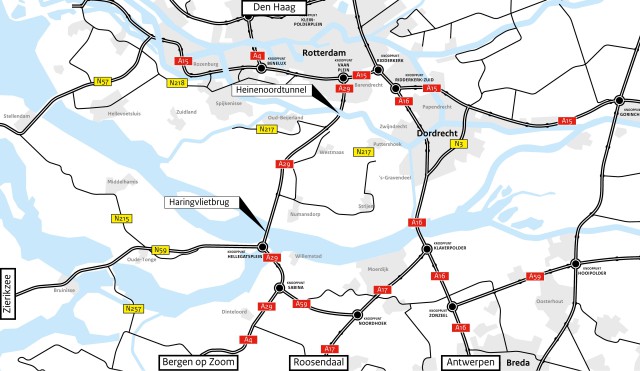 Renovaties Heinenoordtunnel en Haringvlietbrug