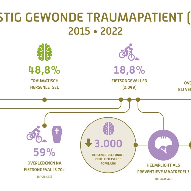 Infographic van de fietshelm